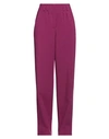 Merci .., Woman Pants Magenta Size 10 Polyester, Viscose, Elastane