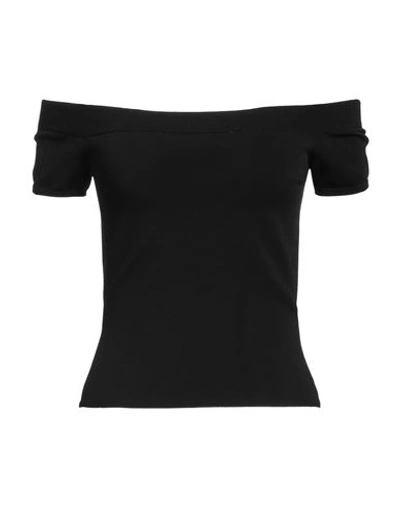 Alexander Mcqueen Woman Sweater Black Size S Viscose, Polyester In Black