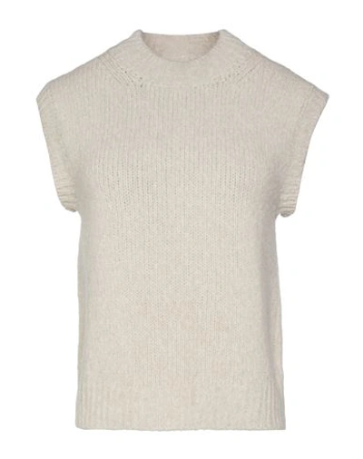 Daniele Fiesoli Woman Sweater Light Brown Size 3 Merino Wool, Polyamide, Cashmere, Elastane In Beige