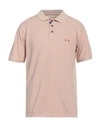 Project E Man Polo Shirt Light Pink Size Xl Cotton