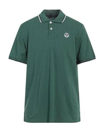 North Sails Man Polo Shirt Green Size Xxl Cotton