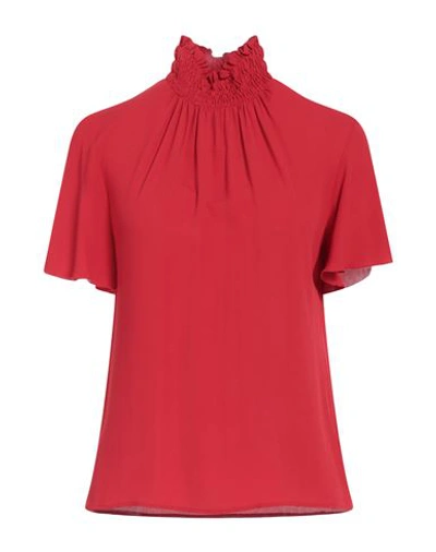 Patrizia Pepe Woman Blouse Red Size 4 Viscose