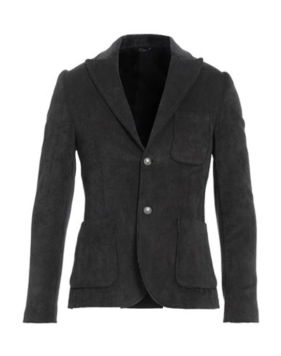 Grey Daniele Alessandrini Man Blazer Lead Size 36 Polyester, Polyamide, Elastane In Grey
