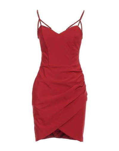 Elisabetta Franchi Woman Mini Dress Red Size 4 Polyamide, Elastane In Red