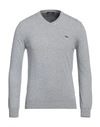 Harmont & Blaine Man Sweater Slate Blue Size Xl Merino Wool, Viscose, Polyamide, Cashmere In Grey