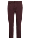 Martin Zelo Man Pants Deep Purple Size 34 Cotton, Elastane