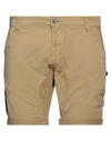Alpha Industries Man Shorts & Bermuda Shorts Sand Size 30 Cotton, Elastane In Beige