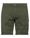 Alpha Industries Man Shorts & Bermuda Shorts Military Green Size 31 Cotton, Elastane
