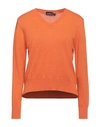 Vanessa Scott Woman Sweater Orange Size M/l Wool, Viscose, Polyamide, Cashmere