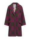 De' Hart Woman Coat Light Purple Size 4 Virgin Wool, Polyester, Acrylic