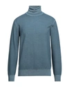 Altea Man Turtleneck Pastel Blue Size L Virgin Wool