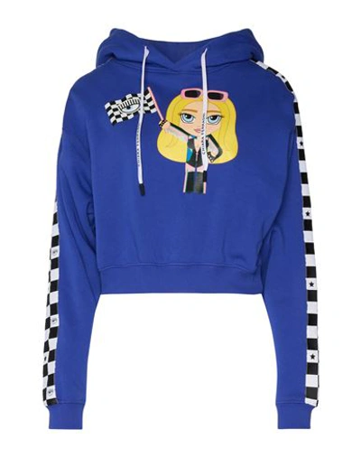 Chiara Ferragni Woman Sweatshirt Blue Size S Cotton, Elastane