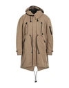 Dsquared2 Man Coat Khaki Size 44 Polyester In Beige