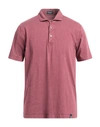 Drumohr Man Polo Shirt Garnet Size Xxl Cotton In Red