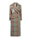 De' Hart Woman Coat Camel Size 4 Polyester, Wool In Beige