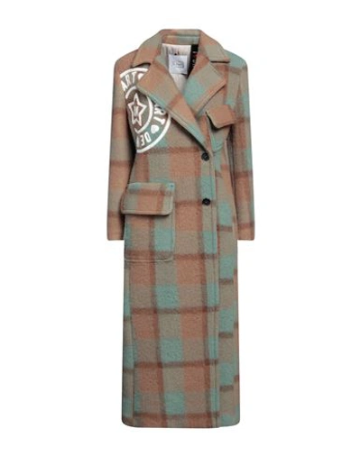 De' Hart Woman Coat Camel Size 4 Polyester, Wool In Beige