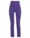 M Missoni Woman Leggings Purple Size 4 Viscose, Polyamide, Elastane