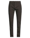 Dondup Man Pants Brown Size 32 Cotton, Tencel Lyocell, Elastane