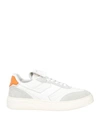 Pantofola D'oro Man Sneakers White Size 7 Soft Leather, Textile Fibers