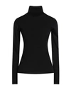 Brunello Cucinelli Woman Turtleneck Black Size M Cashmere, Silk In Black