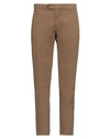 Massimo Alba Man Pants Brown Size 40 Cotton, Elastane