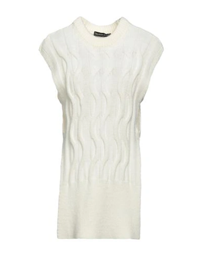 Vanessa Scott Woman Sweater Ivory Size S Synthetic Fibers, Virgin Wool, Mohair Wool, Alpaca Wool In White