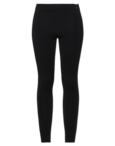 Valentino Woman Leggings Black Size S Viscose, Polyester