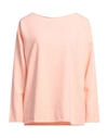 Juvia Woman Sweatshirt Salmon Pink Size Xs Cotton, Polyester