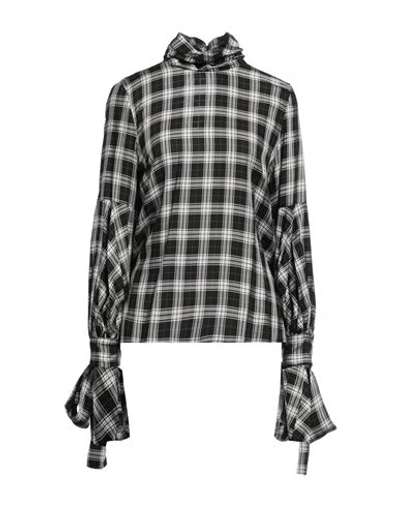 Nora Barth Woman Shirt Black Size 6 Polyester In Black