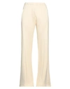 Amiri Woman Pants Beige Size Xs Cotton