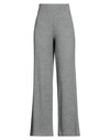 Berna Woman Pants Grey Size L Viscose, Polyamide, Polyester