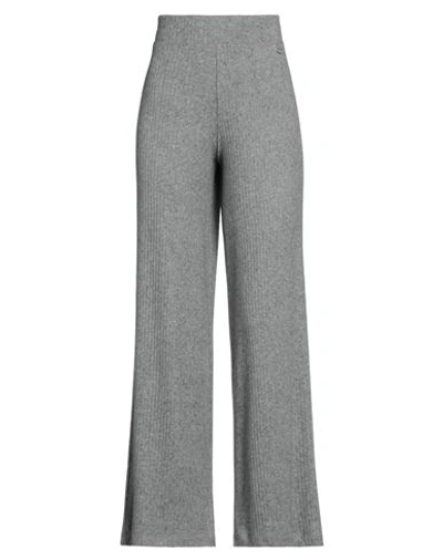 Berna Woman Pants Grey Size L Viscose, Polyamide, Polyester In Grey
