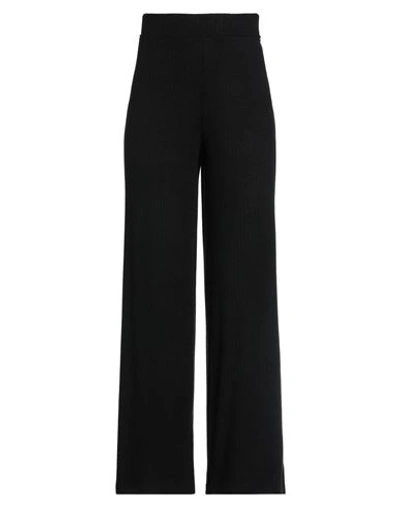 Berna Woman Pants Black Size L Viscose, Polyamide, Polyester