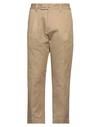 Cruna Man Pants Sand Size 34 Cotton In Beige