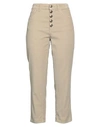 Dondup Woman Pants Sand Size 31 Cotton, Lyocell, Elastane In Beige