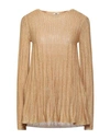 M Missoni Woman Sweater Gold Size 10 Viscose, Polyester, Polyamide