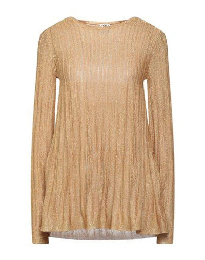 M Missoni Woman Sweater Gold Size 10 Viscose, Polyester, Polyamide