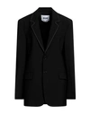 Msgm Woman Blazer Black Size 4 Virgin Wool, Elastane