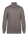 Gran Sasso Man Turtleneck Dove Grey Size 46 Virgin Wool