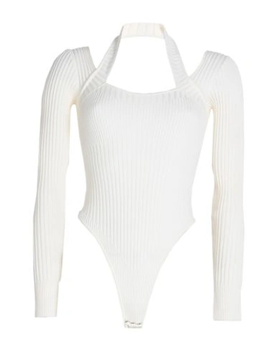 Andreädamo Andreādamo Woman Sweater Ivory Size S Wool, Acrylic, Polyamide, Elastane In White