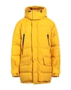 Dries Van Noten Man Down Jacket Ocher Size L Polyamide In Yellow