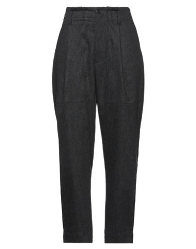 Brunello Cucinelli Woman Pants Steel Grey Size 12 Virgin Wool, Polyamide