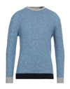 Sseinse Man Sweater Light Blue Size S Acrylic, Polyester, Elastane