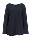 Spadalonga Woman Sweater Navy Blue Size 6 Acrylic, Polyamide, Wool, Viscose In Navy Blue