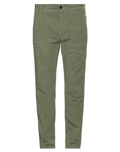 Department 5 Man Pants Green Size 31 Cotton, Elastane