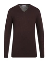 Selected Homme Man Sweater Dark Brown Size Xl Pima Cotton