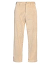 RANRA RANRA MAN PANTS BEIGE SIZE M POLYESTER, COTTON, ELASTANE