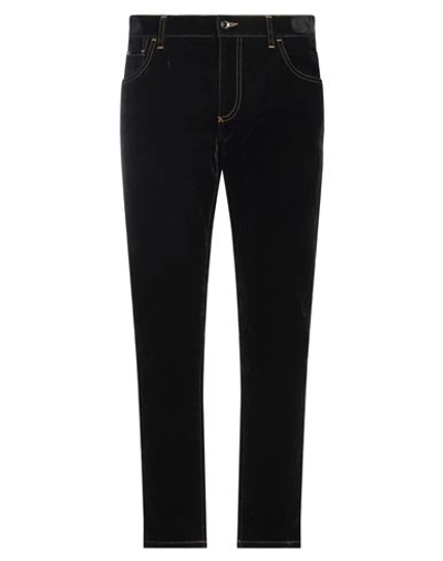 Dolce & Gabbana Man Pants Black Size 28 Cotton, Elastane, Viscose