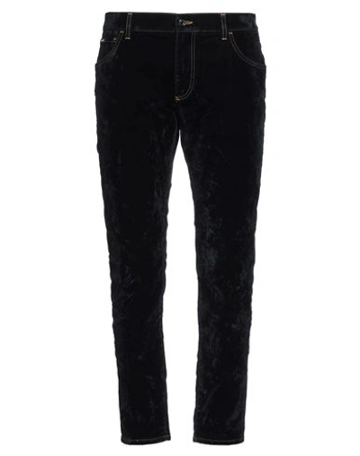 Dolce & Gabbana Man Pants Midnight Blue Size 28 Cotton, Elastane, Viscose