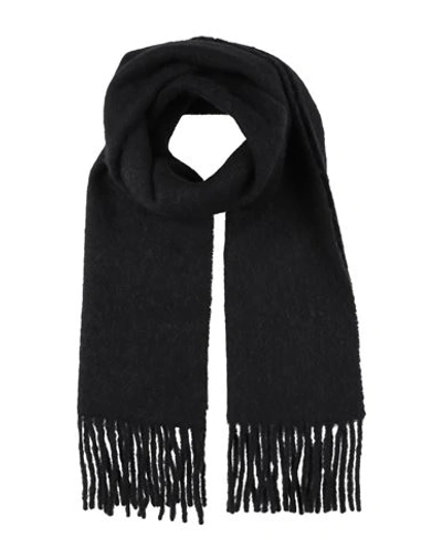 Jucca Woman Scarf Black Size - Alpaca Wool, Polyamide In Black